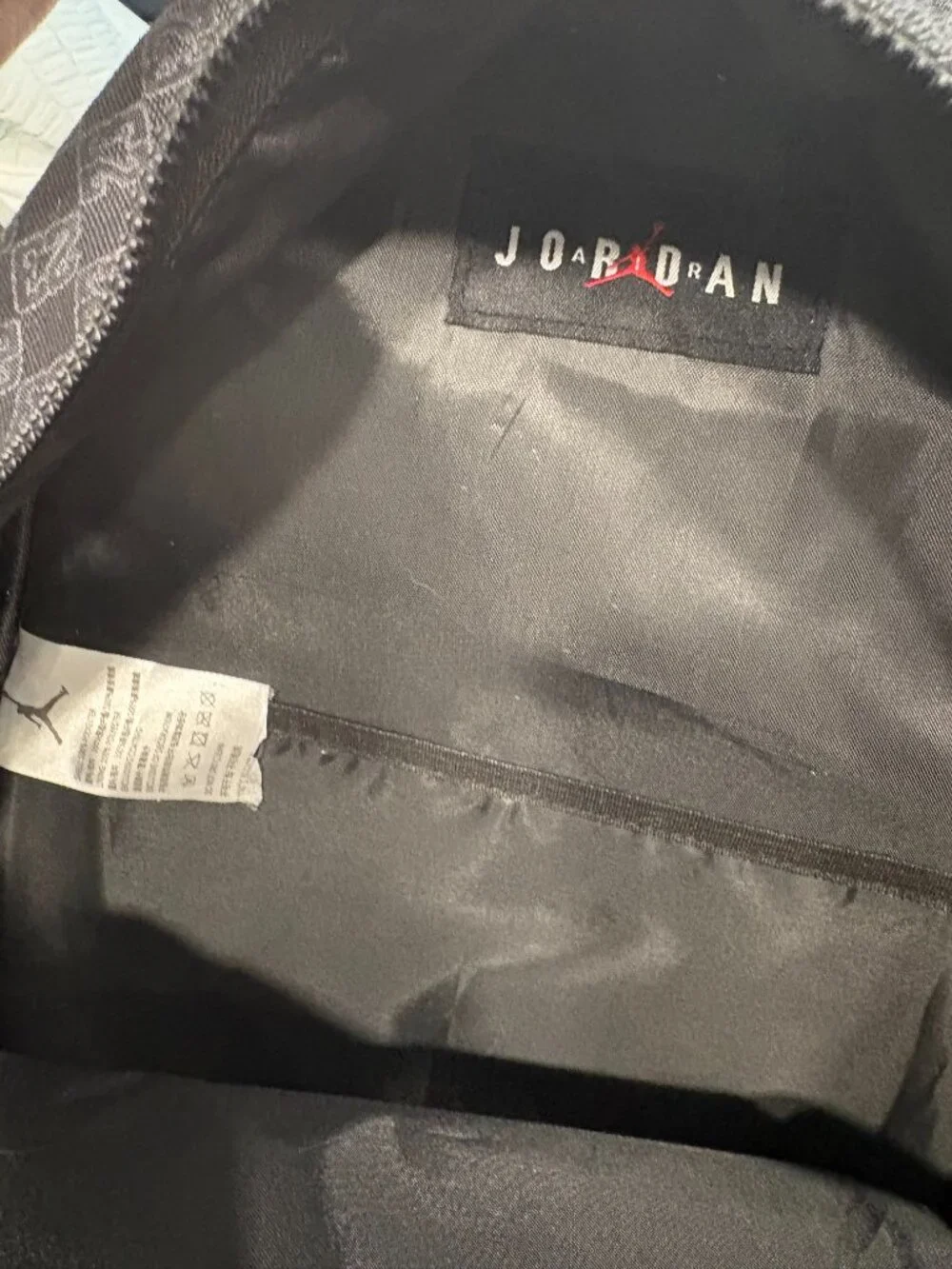 Back to School Jordan Monogram Backpack Black Gold Jumpman 23 Jacquard Full Size